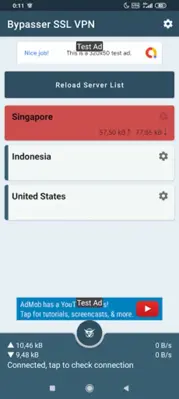 Bypasser SSL VPN android App screenshot 1